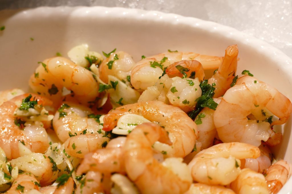 Risotto con scampi o gamberi