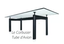 Le Corbusier: “Tavolo a Tube d’Avion” Tavolo di design le Corbusier tube d'avion