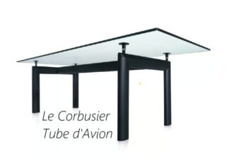 Le Corbusier: “Tavolo a Tube d’Avion” Tavolo di design le Corbusier tube d'avion
