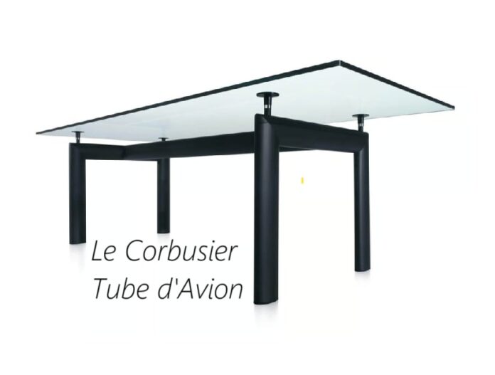 Tavolo di design le Corbusier tube d'avion