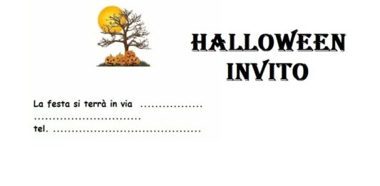 Halloween biglietti d'invito regali e disegni da scaricare e colorare