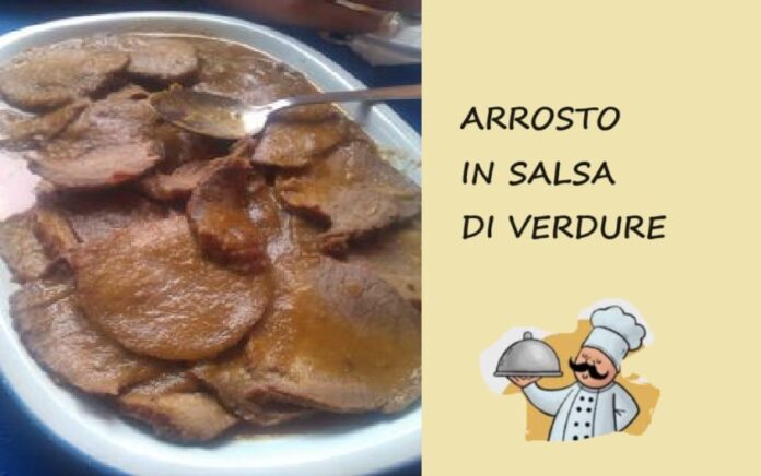 Arrosto in salsa di verdure