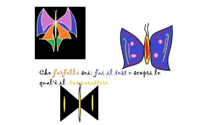 Disegnare una farfalla: dimmi come la disegni e ti dirò chi sei