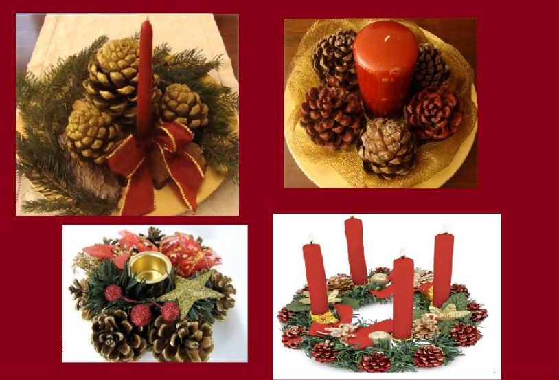 Natale come dipingere le pigne: regali, decorazioni e ninnoli ... Lavoretti con le pigne grandi