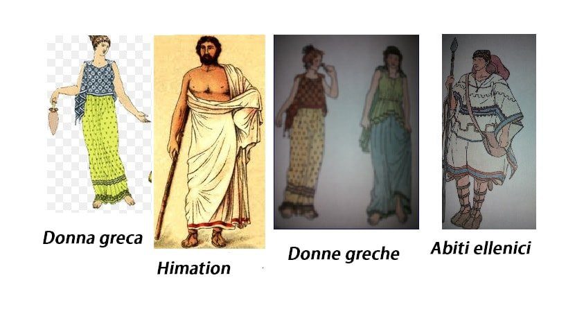 Abbigliamento antica Grecia uomini e donne