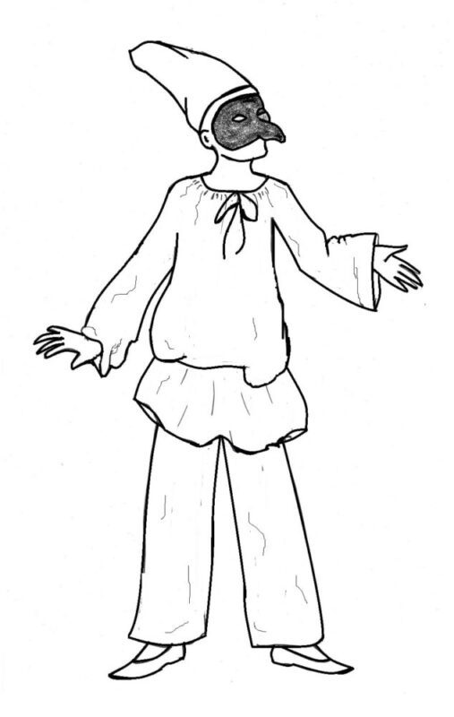 Maschere Classiche Di Carnevale Da Colorare