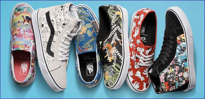 Disney e vans scarpe da ginnastica in tela