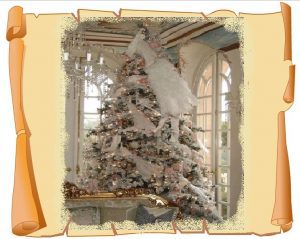 5 idee per lalbero di natale stile shabby chic notizie in vetrina Idee albero di natale shabby chic