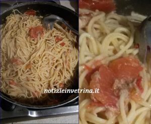 pasta tonno e pomodori con alici