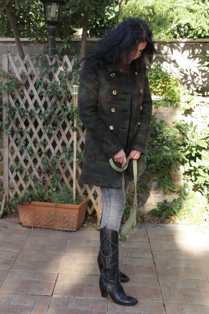 Denny Rose il cappotto stile militare 