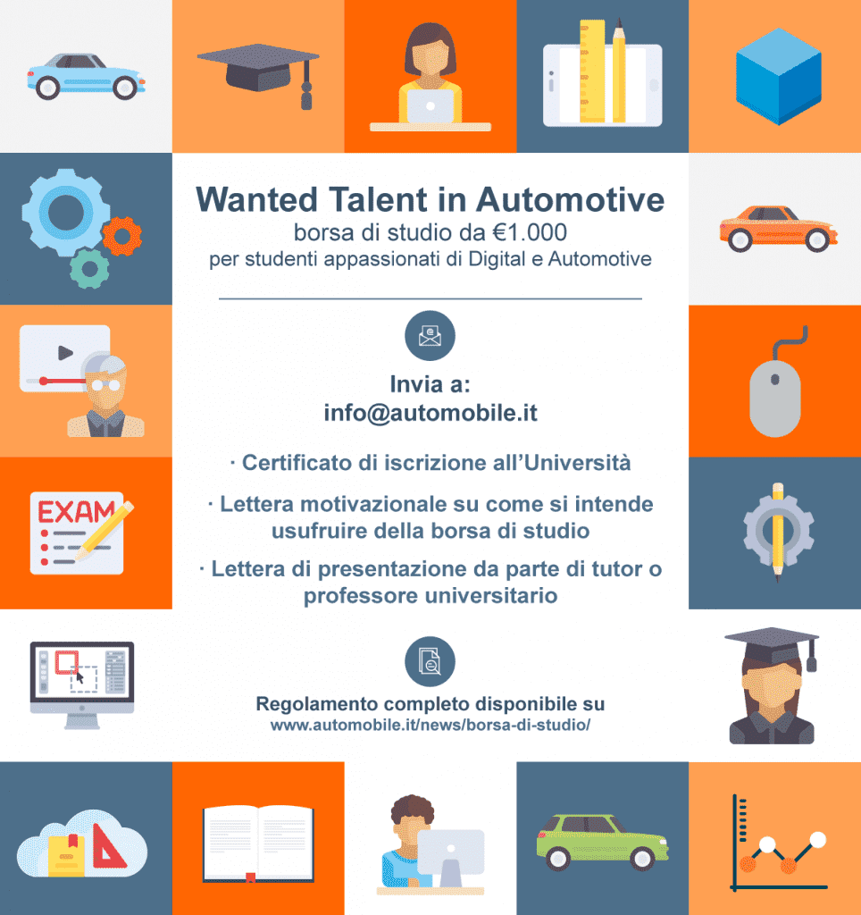 Wanted Talent in Automotive, borsa di studio