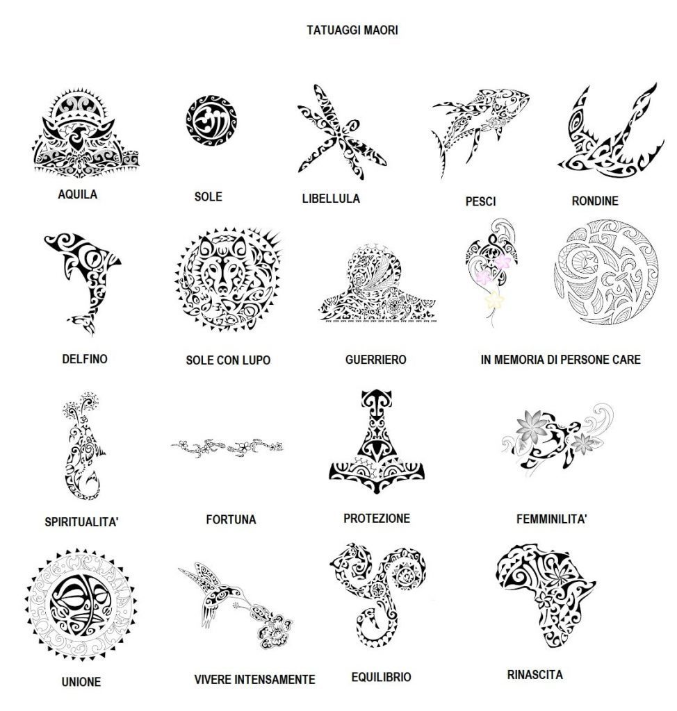 disegni tatuaggi maori