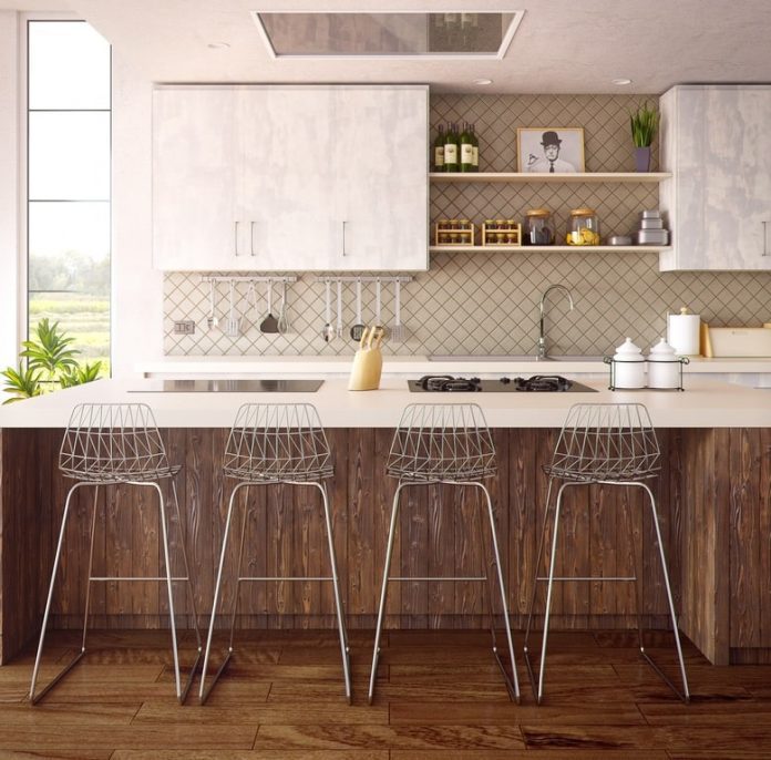 Cucina moderna chiara