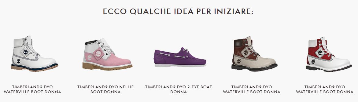 Timberland scarpe: regali e non solo, scarpe personalizzate online