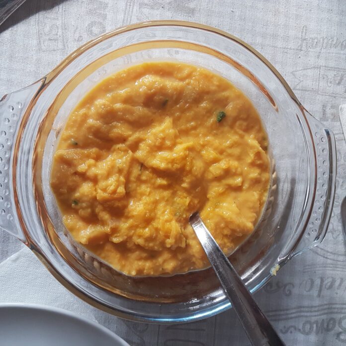 Purè di zucca buono e nutriente