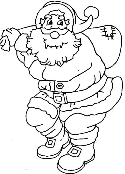 Disegno Di Babbo Natale Per Bambini Da Scaricare E Colorare Notizie In Vetrina