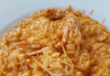 Risotto alla crema di scampi ricetta