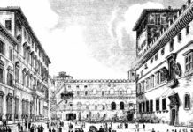 piazza venezia 1850 roma antica