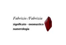 Fabrizio fabrizia significato onomastico origine nome