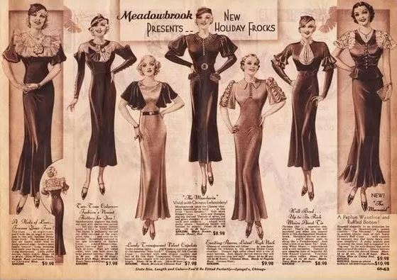 Vintage e stile moda anni 30
