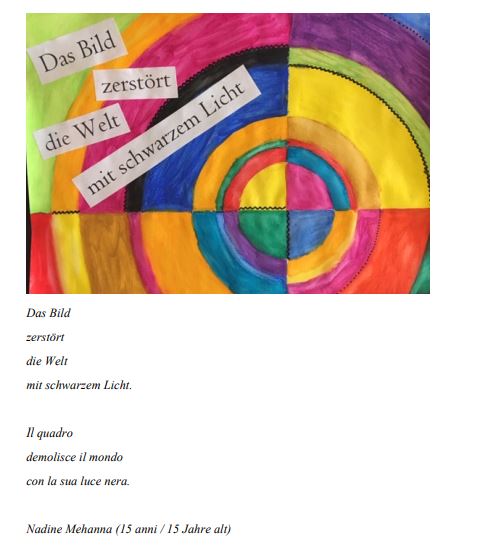 Poesia visiva di Nadine Mehanna di 15 anni