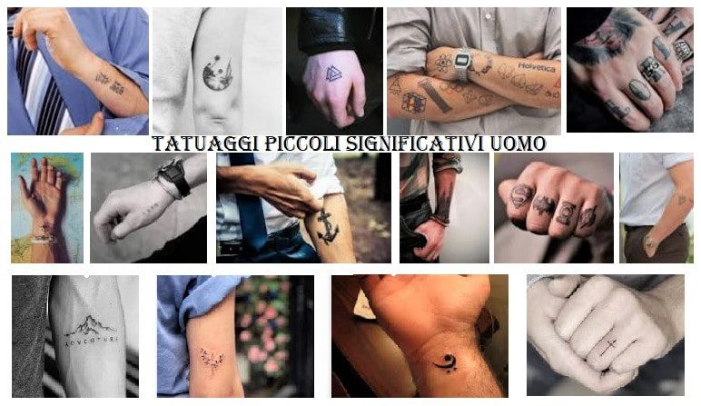 Tatuaggi piccoli significativi uomo