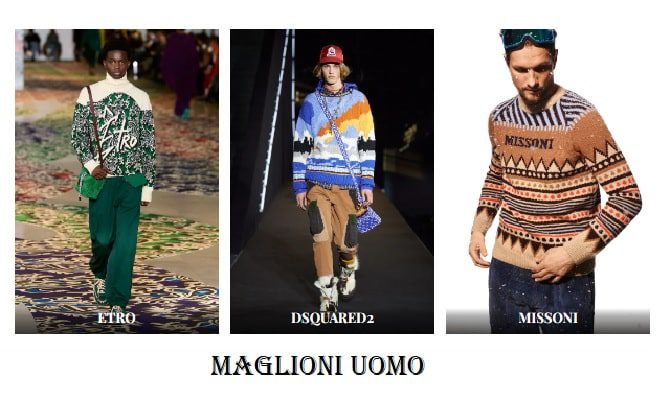 Maglioni uomo tendenze moda 2022 - 2023
