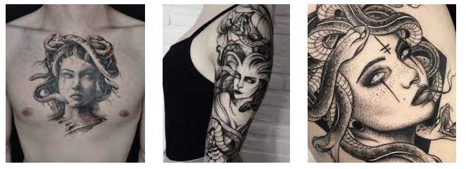 Tatuaggi Medusa uomo e donna