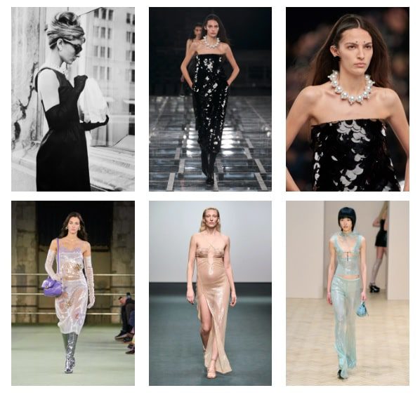 Tendenze moda2022 - 2023  il classico rivisitato e i tessuti velati e sexy