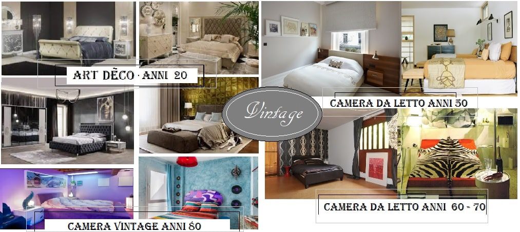 camera da letto vintage anni 20, 30, 40, 50, 60, 70, 80 bis