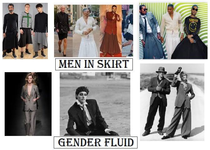 Gender Fluid - Men in Skirt