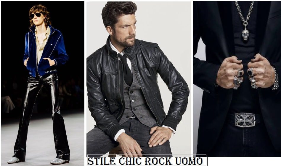 Stile chic rock uomo