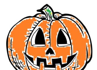 Halloween e zucca da colorare disegno per bambini Halloween e zucca da colorare disegno per bambini