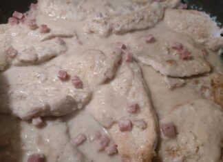 Ricetta petti di pollo saporiti con cotto e noce moscata Ricetta petti di pollo saporiti con cotto e noce moscata