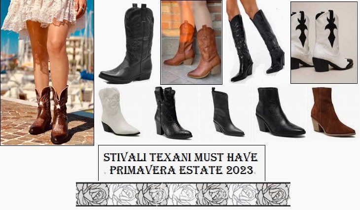 Gli stivali texani un must per la primavera estate 2023 donna e uomo