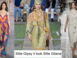 Stile Gipsy il look Stile Gitana, Gipsy mood giorno e sera moda estate 2023