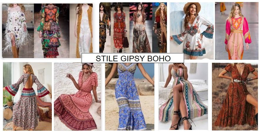 Stile moda gipsy boho-chic