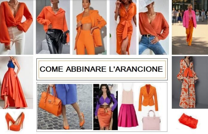 Abbinamento colore arancione e outfit