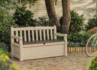 Panchina contenitore o cassapanca per giardino e terrazzo, mobili multifunzione outdoor Panchina contenitore o cassapanca per giardino e terrazzo, mobili multifunzione outdoor