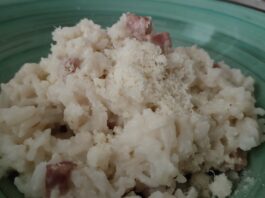 Risotto sfizioso salvia e prosciutto