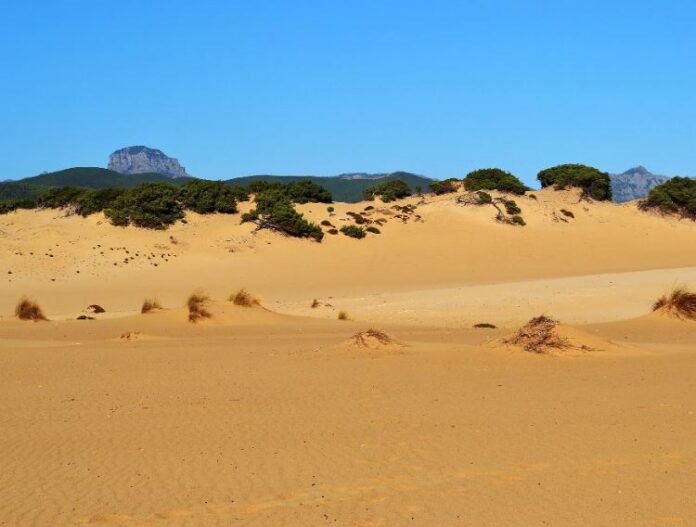 Dune di Piscinas e il fiume rosso in Sardegna