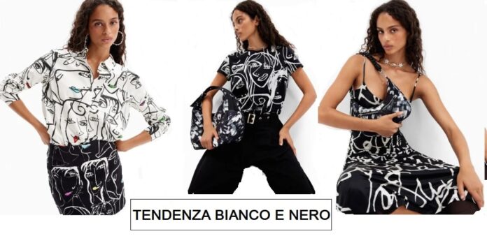 Tendenze moda in bianco e nero