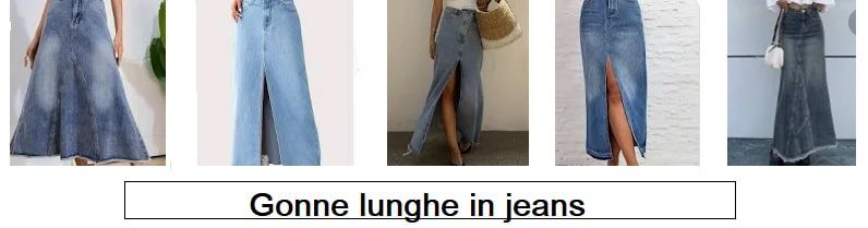 Gonne lunghe in Jeans e stile