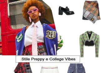 Stile preppy e college vibes moda tendenze teen ager