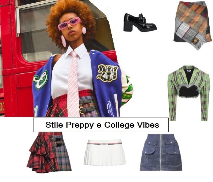 Stile preppy e college vibes moda tendenze teen ager