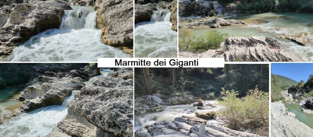 Marmitte dei Giganti valle e fiume Metauro