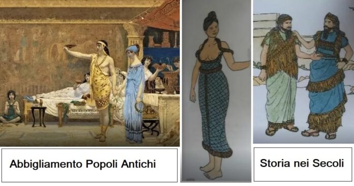 Abbigliamento popoli antichi come vestivano nell'antichità