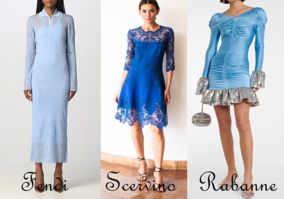 Tendenze moda azzurro e celeste