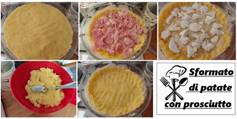 Sformato di patate con prosciutto