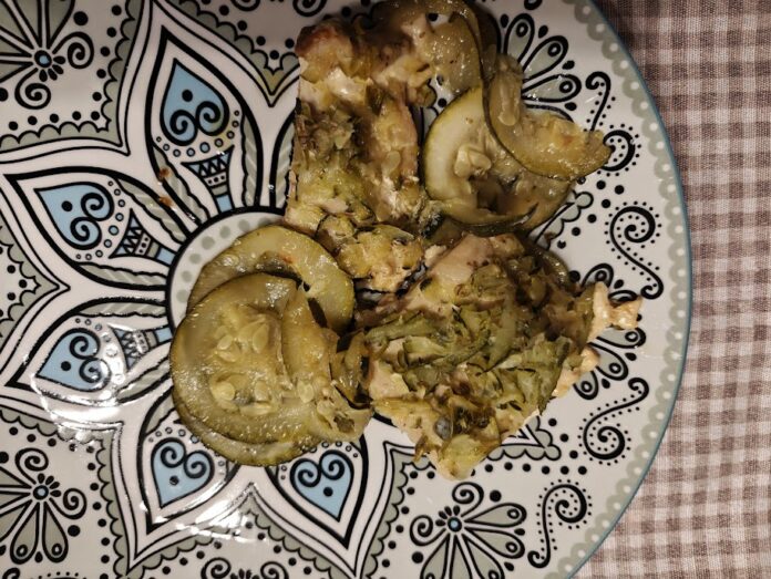 Ricetta filetti di salmone con zucchine